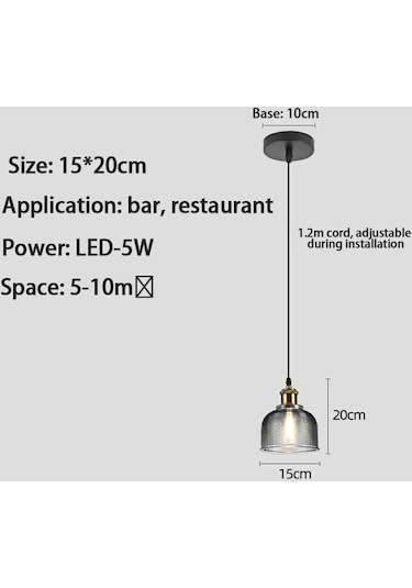 Cbtx 5w Yatak Odası Bar Küçük Avize Işığı - Kırmızı