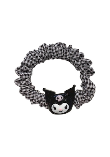 Schulzz Anime Kuromi Lastikli Saç Tokası Antrasit