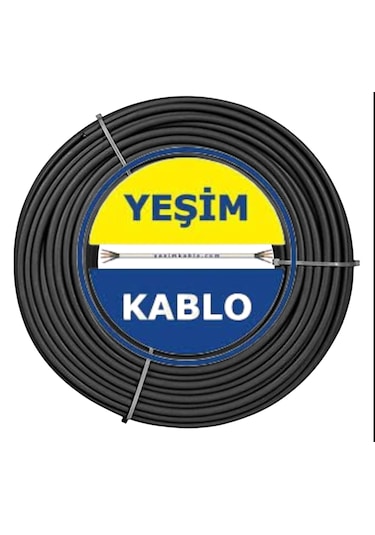 Yeşim Kablo 3x1.5 Ttr Kablo Cca 100 Metre Siyah Tam Kesit