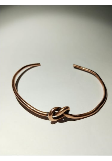 Düğüm Model El Yapımı Saf Bakır Bileklik Aksesuar Şık Takı Çok Renkli