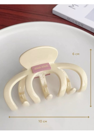 Symbol Saç Tokası Büyük Krab Büyük Saç Tokası Krab 248809570 Beyaz