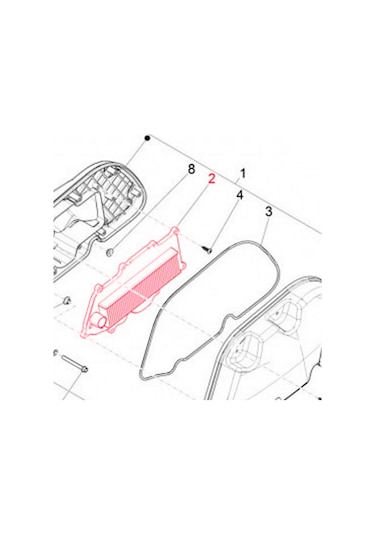 Vespa Gts 125-150 Hava Filtresi 2017- / Pıaggıo