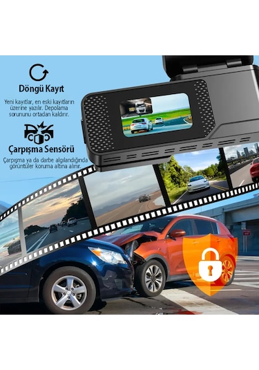 Rexing C2 2k+1080p Wifi Araç Kamerası + 32gb Sd Kart