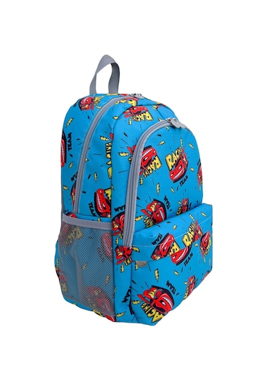 Superbag Erkek Çocuk Ilkokul Çantası Racing Araba Desenli Sırt Çantası Beslenmelik Kalemlik 3'lü Set