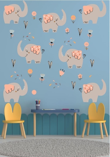 Sevimli Filler Çocuk Odası Duvar Sticker Dekorasyon