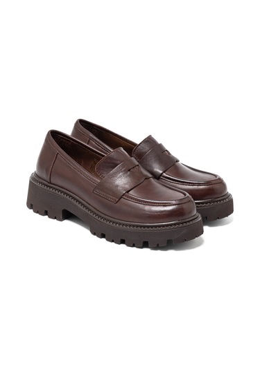 Marrone Sneaker Günlük Kadın 25k11516 Vergelio Skin Marrone