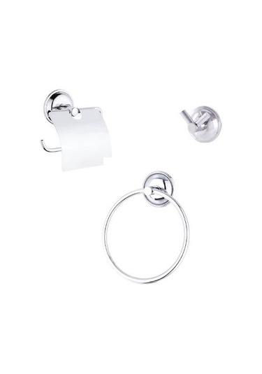 Gürçay Pisa 3'Lü Banyo Aksesuar Seti Krom