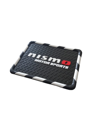 Kaydırmaz Silikonlu Ped Nısmo Motor Damalı Desen 18 Cm X 13,5cm