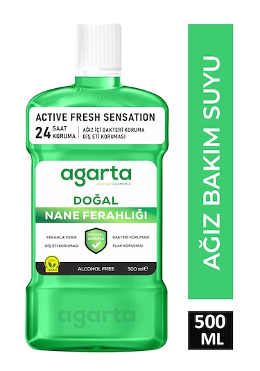 Agarta Ferah Nefes Alkolsüz Ağız Bakım Suyu 500 ML