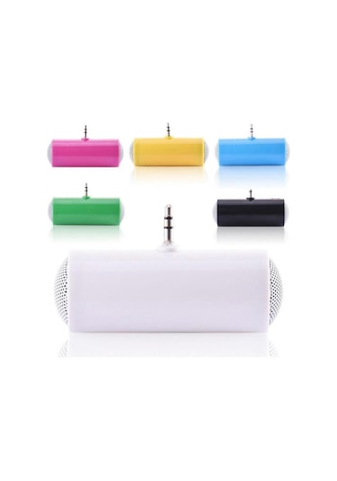 Yeşil Mini Hoparlör Cep Telefonu Tablet Mini Stereo Hoparlör Kutusu 2w 3.5mm Fiş