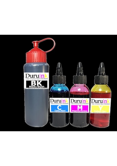 Duruınk Hp Deskjet 4200 4278 653 Kartuş Dolum Seti 500ml Siyah+3x100ml