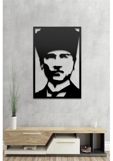 Kalpaklı Atatürk - Metal Tablo