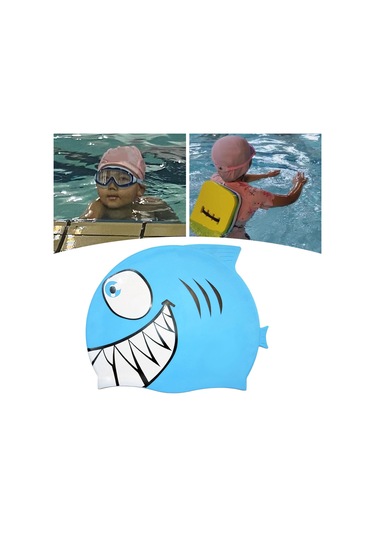 Suntek Köpekbalığı Şekilli Yüzme Boneleri Çocuklar Kısa Mavi