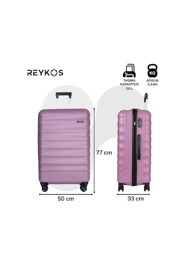 Reykos Rey-way Mürdüm Büyük Boy Valiz Mor
