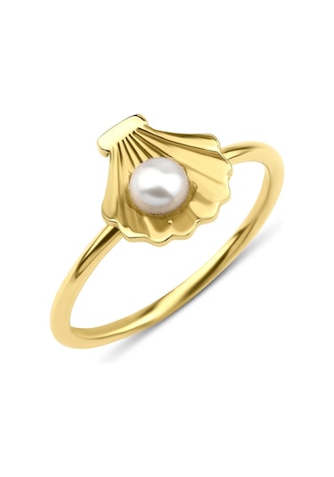 Fiyonk Kuyumculuk 14 Ayar Altın İstiridye Yüzük 001