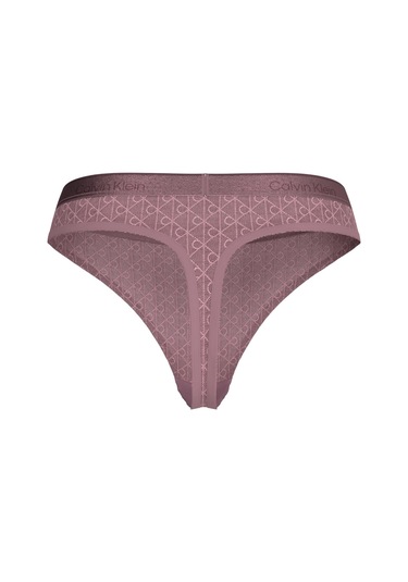 Calvin Klein Kadın Logo Detaylı Pembe Tanga-14671