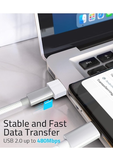 Usb-c Adaptör 4'lü Paket Tip C Dişi Usb Dönüştürücü Magsafe Apple Watch İphone Uyumlu