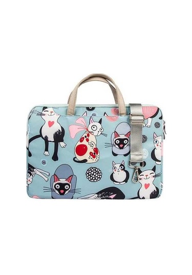 Prestigegoods Pamukkale Çizgi Film Çapraz Dizüstü Çanta - Nefes Alabilir, Su Geçirmez Çok Renkli