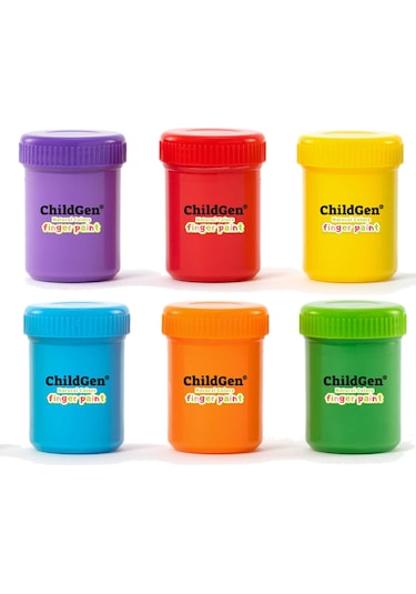 Childgen Süper Yıkanabilir 6'lı Parmak Boya Seti 6 x 50 G