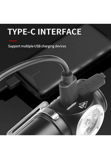 Teltree P8 Led El Feneri, Type-c Şarjlı, 500-600 Lumens, 100-200m Menzil, Mıknatıs Ve Kalem Klasörü, Hafif Ve Kompakt, Ipx4 Su Geçirmez