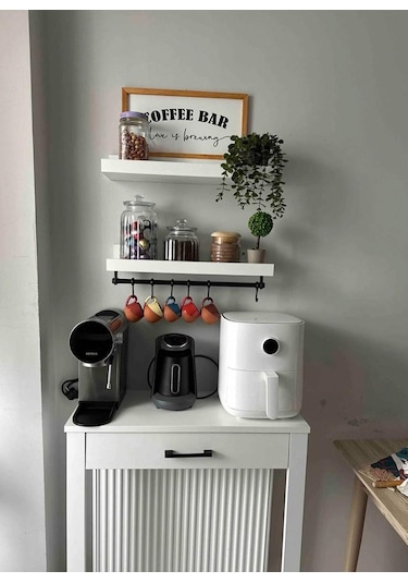 Kahve Köşesi Takımı Beyaz 70 X 30 X 92 Beyaz
