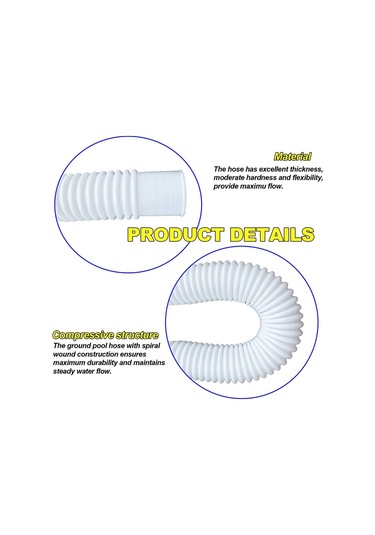 12 Adet Yer Üstü Havuzlar İçin Havuz Hortumları, 607, 637 Model Pompalara Uygun