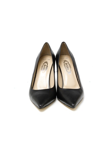 Topuklu/ Stiletto Kadın Rc-4001 Deriden Siyah Siyah