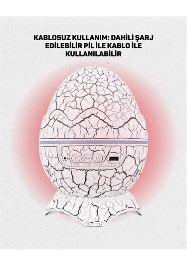 Bfs Dinazor Yumurta Gece Lambası Çok Renkli