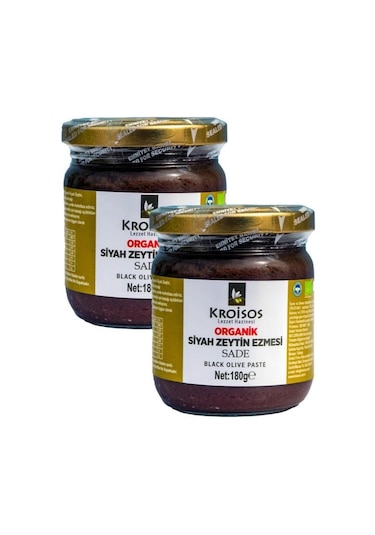 Kroisos Organik Siyah Zeytin Ezmesi 2 X 180 Gr