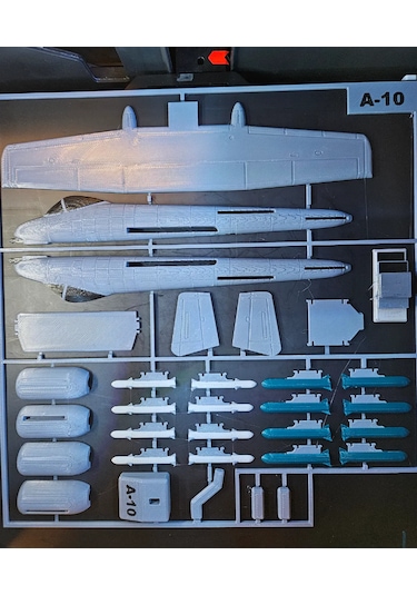 A10 Warthog Uçak Maket Kiti Kurulabilir Jet Uçağı Oyuncak Seti