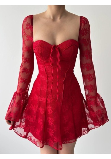 The İstanbul Evita Mini Elbise Altın