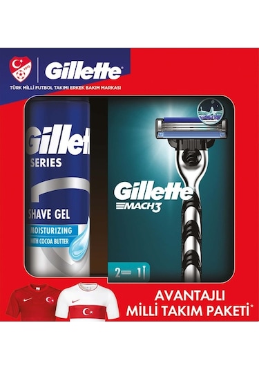 Gillette Mach 3 Tıraş Bıçağı + Tıraş Jeli 200 ML