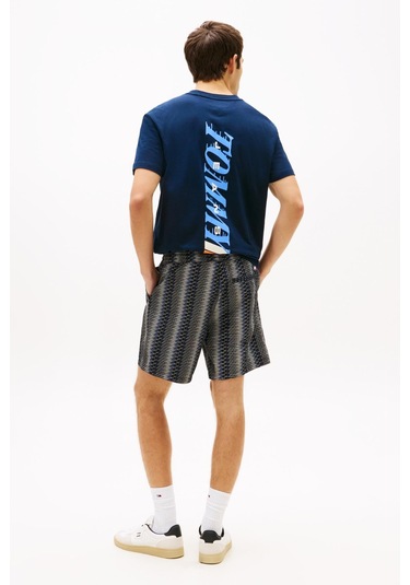 Tommy Hilfiger Tjm Erkek Siyah Aop Kısa Chino Şort-13818 Siyah