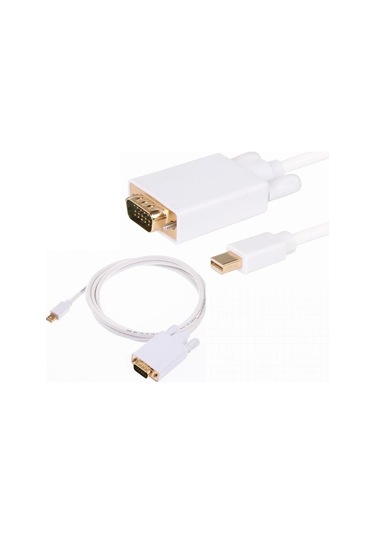 3 Metre Mini Displayport To VGA Thunderbolt Görüntü Kablosu
