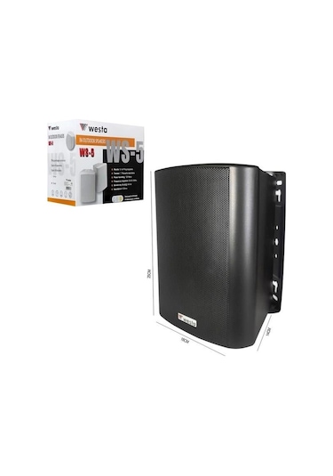 Westa Ws-5tb 5,25" 125w Trafolu Siyah Hoparlör Ip65