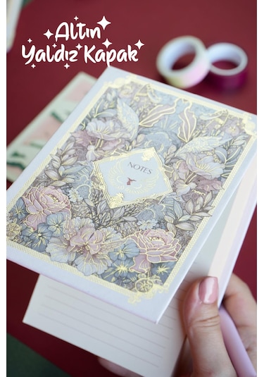 Masa Üstü Sert Kapaklı Notluk. 80 Gram Ivory Kağıt , 340 Yaprak. 11x15,8 Cm. Renkli Kenar. Bej