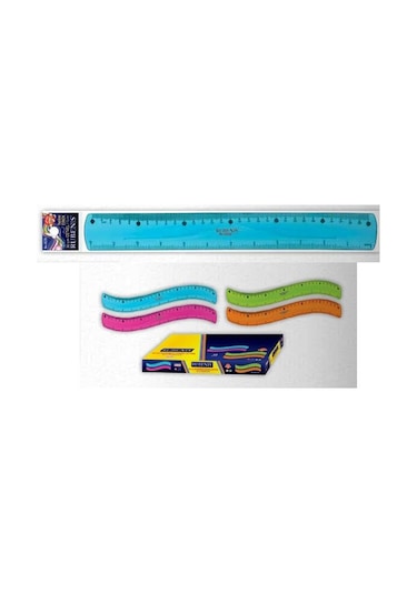 Kırılmaz Cetvel 30 Cm - Rubenıs Esnek Slikonlu Cetvel