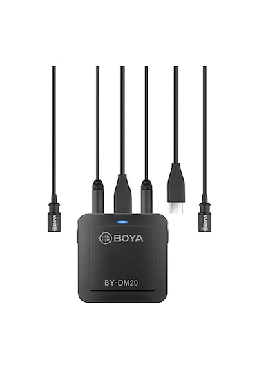 Boya By Dm20 Pc Telefon İkili Yaka Mikrofonu Kit