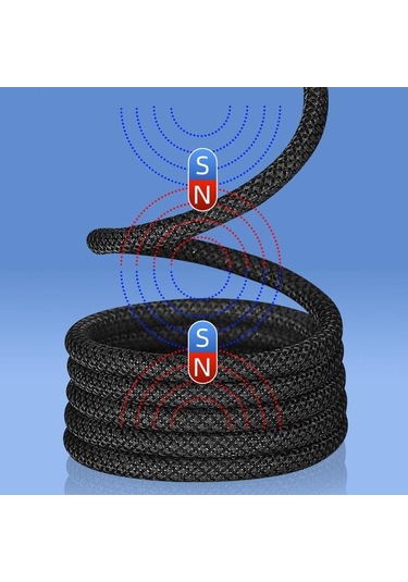 Siyah Vaorlo Manyetik Organize Şarj Kablosu 66w Süper Şarj Veri Kablosu Usb'de Type-c Cc Type-c'ye Type-c/lightning Kablo 56576868