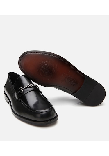 Hotiç Erkek Deri Siyah Toka Detaylı Klasik Loafer 02ayh302600a100 Siyah-black Siyah