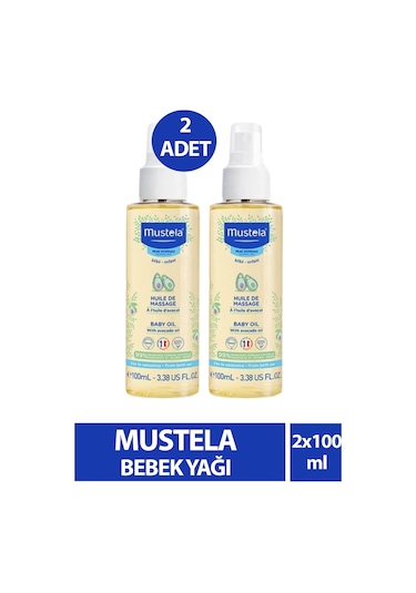Mustela Baby Massage Oil Nemlendirici Ve Rahatlatıcı Bebek Yağı 100 ML x 2