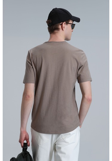 Lufian Junya Erkek Basic Tisört Deve Tüyü Deve Tüyü 111020203100440 111020203100440 Kahverengi