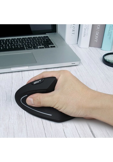 Ywyt 2.4g Kablosuz Dikey Fare Ergonomik Dikey Fare Dik Fare Optik Fare 3 Ayarlanabilir Dpı Seviyesi / Tak Ve Çalıştır Siyah Diğer