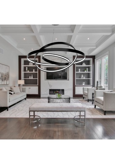 Saturn Modern Led Avize Sarkıt Linear Aydınlatma