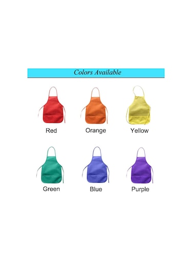 Mavi Çocuk Önlüğü Çocuk Yemek Pişirme - Boyama - Erkek Kız Çocuklar İçin Oyun Önlükleri