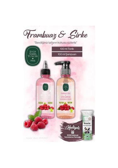 Eyüp Sabri Tuncer Sirke Frambuaz Saç Toniği Ve Şampuan 100 Ml, Rosıe Makyaj Pamuğu