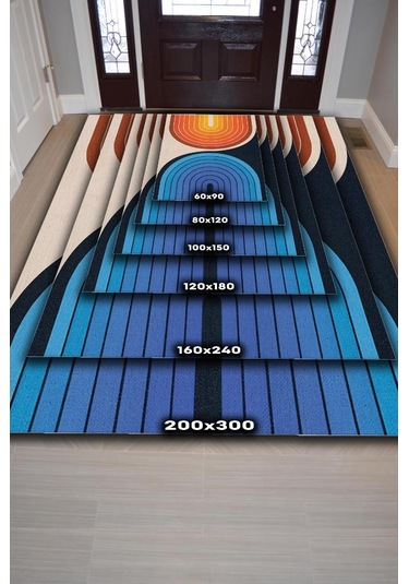 Homshtag Gecem Ve Gündüzüm Ying Yang Halı Renkli Oturma Odası Halısı Çok Renkli