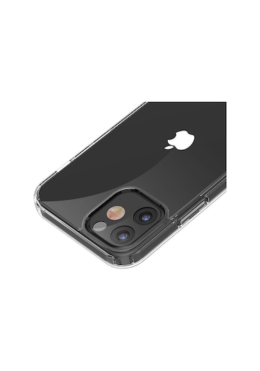 Logis iPhone Uyumlu 12 6.1" Şeffaf Kılıf Silikon Koruma