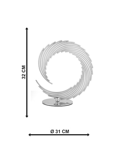 Begüsa Bakü Metal Aksesuar Biblo 31 Cm Krom