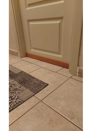 Şeker Portakalım 3 Adet Bej Geçmeli Kapı Altı İzolasyon Süngeri